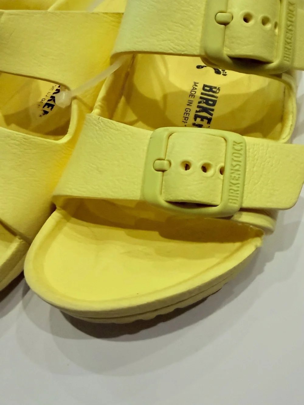 Birkenstock Kids Yellow Double-Buckle EVA Sandals